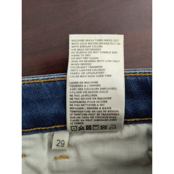 L'agence Margot Striped Skinny Jeans Women's Size 29 Hi Rise Neptune - Picture 13 of 15